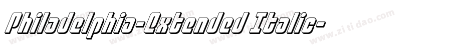 Philadelphia-Extended Italic字体转换